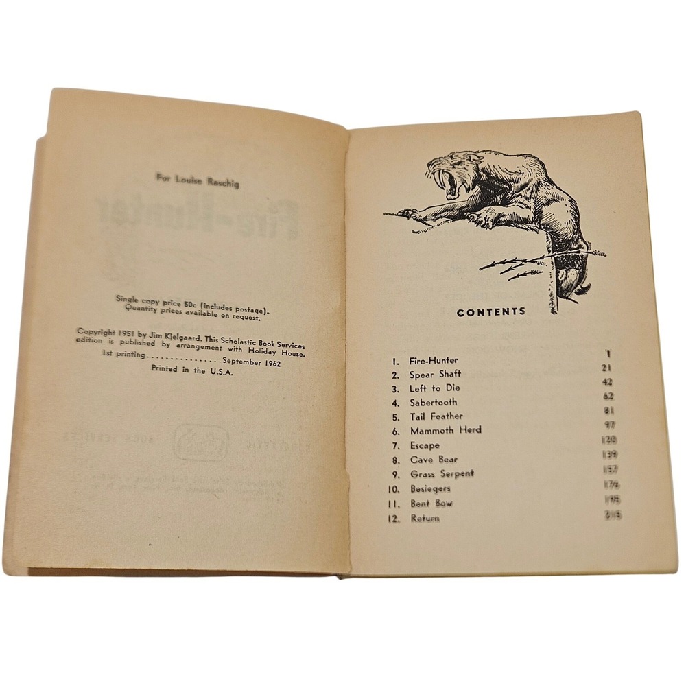 Fire-Hunter Jim Kjelgaard Vintage Adventure Novel 1st Printing 1962 - Picture 9 of 9